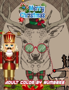 Merry Christmas Adult Color By Numbers: a beautiful colouring book with Christmas designs on a black background, for gloriously vivid colours