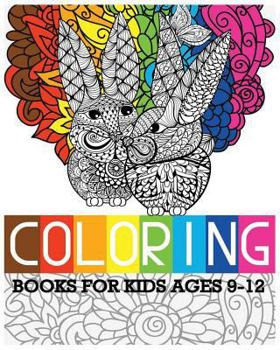 Paperback Coloring Books For Kids Ages 9-12: Easter Designs For Relaxation Book