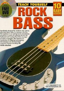 Paperback 10 Easy Lessons Teach Yourself Rock Bass Book