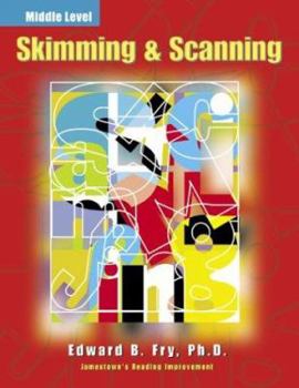 Paperback Skimming & Scanning Middle Level: Jamestown's Reading Improvement Book