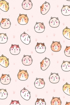 Paperback Cat with paw print: Notebook, Diary and Journal with 120 Lined Pages with paws Book