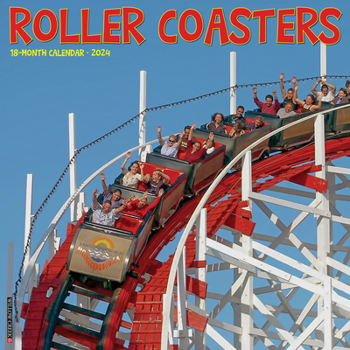 Calendar Roller Coasters 2024 12 X 12 Wall Calendar Book