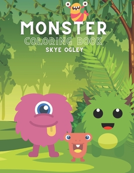 Paperback Monster Coloring book: Cute Monster Coloring book