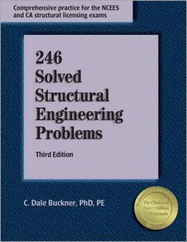 Paperback 246 Solved Structural Engineering Problems Book
