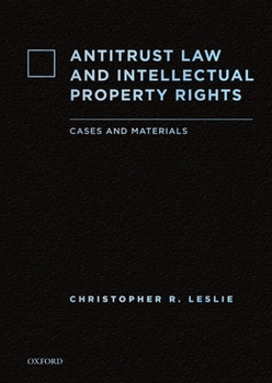 Hardcover Antitrust Law and Intellectual Property Rights Book