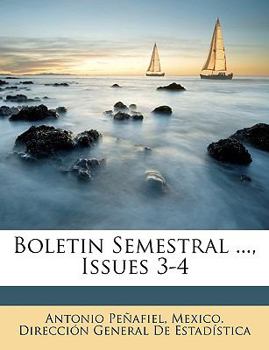 Paperback Boletin Semestral ..., Issues 3-4 [Spanish] Book