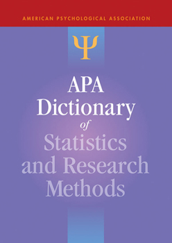 Hardcover APA Dictionary of Statistics and Research Methods Book