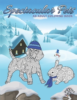 Paperback Spectacular Pets: Adult Coloring Book