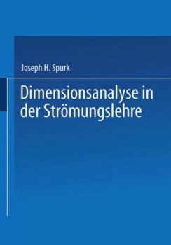 Paperback Dimensionsanalyse in Der Strömungslehre [German] Book