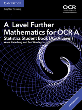 Paperback A Level Further Mathematics for OCR a Statistics Student Book (As/A Level) with Cambridge Elevate Edition (2 Years) Book