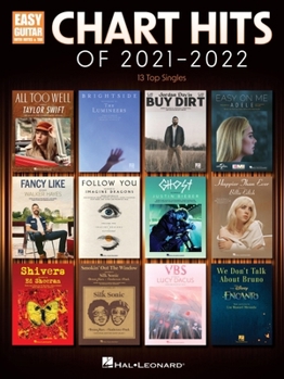 Misc. Chart Hits of 2021-2022: 13 Top Singles Arranged for Easy Guitar with Lyrics Book