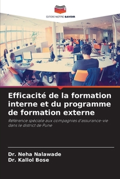 Paperback Efficacité de la formation interne et du programme de formation externe [French] Book