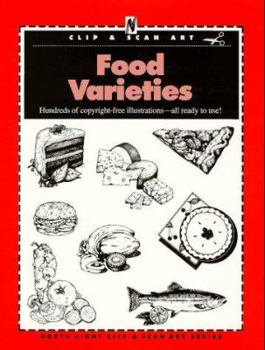 Paperback Food Varieties: Clip and Scan Art Book