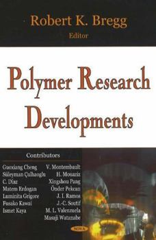 Hardcover Polymer Research Developments Book