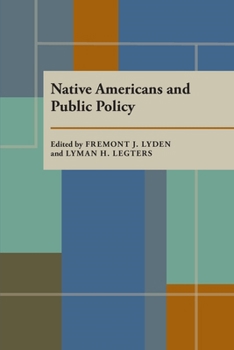Hardcover Native Americans and Public Policy (Pitt Series in Policy and Institutional Studies) Book