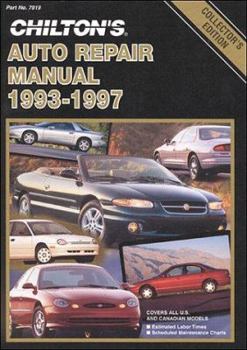 Paperback Chilton's Auto Repair Manual, 1993-97 - Perennial Edition Book