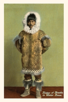 Paperback Vintage Journal Indigenous Alaskan Man in Winter Clothing Book