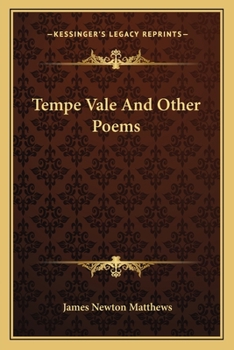 Tempe Vale, and Other Poems