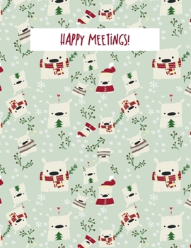 Paperback Christmas Happy Meetings: Notebook [Italian] Book