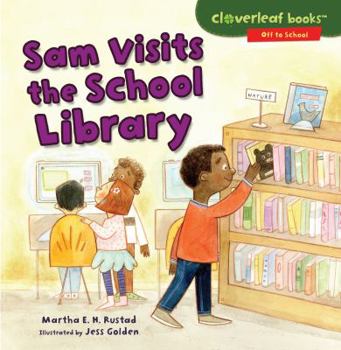 Paperback Sam Visits the School Library Book