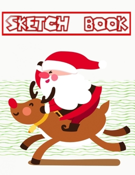 Sketchbook For Anime Christmas: Unlined Unruled Journal Book With Blank Pages & Sketch Book  | Drawings - Big # Over ~ Size 8.5 X 11 Inch 110 Page Large Prints Special Gift.