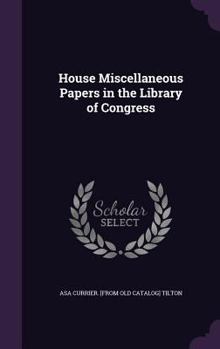 Hardcover House Miscellaneous Papers in the Library of Congress Book