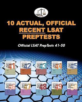 Paperback 10 Actual, Official Recent LSAT Preptests: Official LSAT Preptests 41-50 (Cambridge LSAT) Book