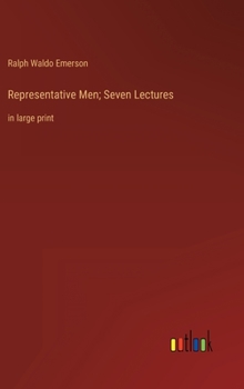 Hardcover Representative Men; Seven Lectures: in large print Book