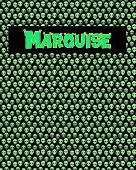 Paperback 120 Page Handwriting Practice Book with Green Alien Cover Marquise: Primary Grades Handwriting Book