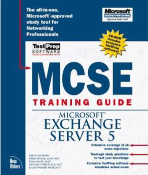 Hardcover Exchange Server 5 [With Contains Testprep Test Engine with Questions] Book