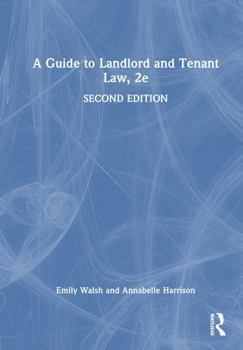 Hardcover A Guide to Landlord and Tenant Law, 2e Book
