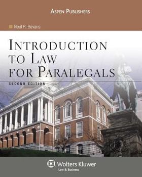Paperback Introduction To Law for Paralegals Second Edition Book