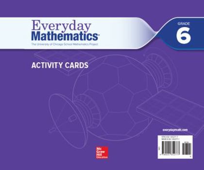 Hardcover Everyday Mathematics 4, Grade 6, Activity Cards Book