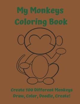 Paperback My Monkeys Coloring Book