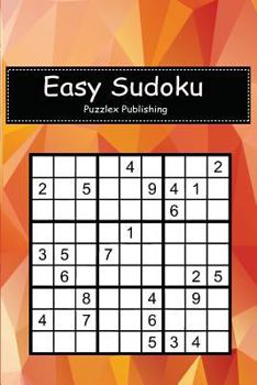 Paperback Easy Sudoku: Sudoku Puzzle Game For Beginers With Abstract triangle polygonal background cover Book