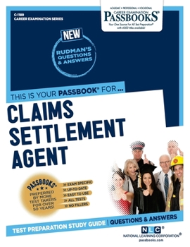 Paperback Claims Settlement Agent (C-1189): Passbooks Study Guide Book