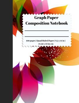 Paperback Graph Paper Composition Notebook: 5 Squares Per Inch / Graph Paper Quad Rule 5x5 / 8.5 x 11 / Bound Comp Notebook Book