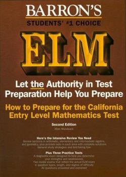 Paperback How to Prepare for the California Entry Level Mathematics Test Book