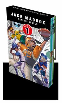 Paperback Jake Maddox Graphic Novels Boxed Set 1: Comeback Catcher, Daydream Receiver, Home Ice Rivals, Soccer Superstar Book