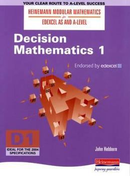 Paperback Edexcel as & a Level Decision Mathematics: 1 Book