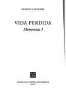 Paperback Vida Perdida. Memorias 1 [Spanish] Book