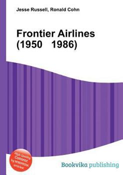 Paperback Frontier Airlines (1950 1986) Book