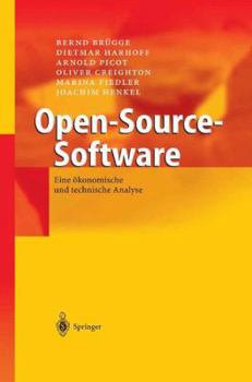 Paperback Open-Source-Software: Eine Ökonomische Und Technische Analyse [German] Book