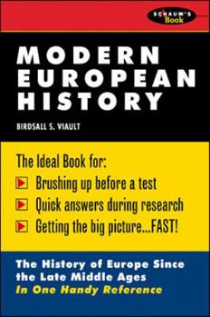Paperback Schaum's Outline of Modern European History Book