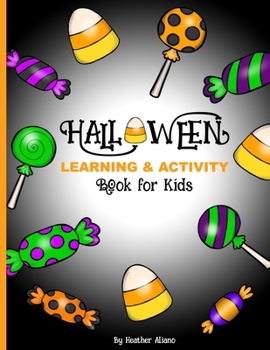 Paperback Halloween Learning and Activity Book for Kids Book