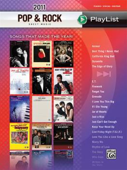 Paperback 2011 Pop & Rock Sheet Music Playlist: Songs That Made the Year! (Piano/Vocal/Guitar) Book