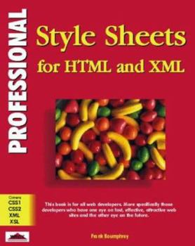 Paperback Professional Stylesheets with HTML & XML Book