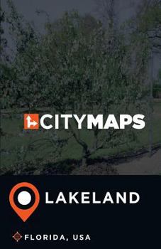 Paperback City Maps Lakeland Florida, USA Book