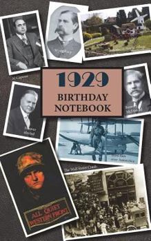 Paperback 1929 Birthday Notebook: A Great Alternative to a Card Book