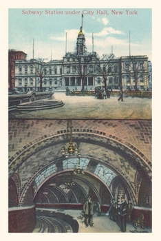 Paperback Vintage Journal Subway Station, City Hall Book